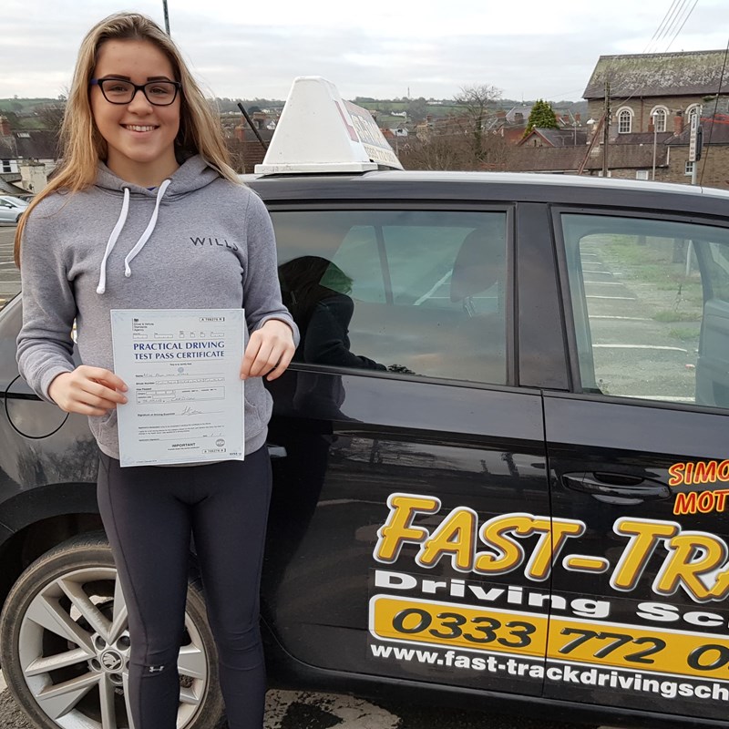 Ffion Evans from Goodwick Review of Fast Track Driving School