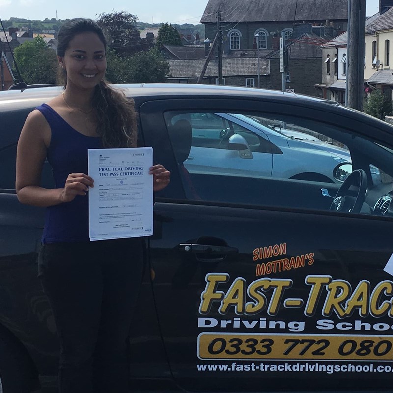 Thasha Uma from Haverfordwest Review of Fast Track Driving School